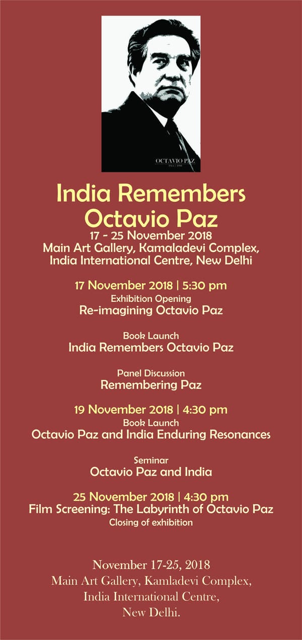 India Remembers Octavio Paz