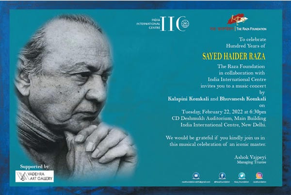 celebrate Hundred Years of SAYED HAIDER RAZA