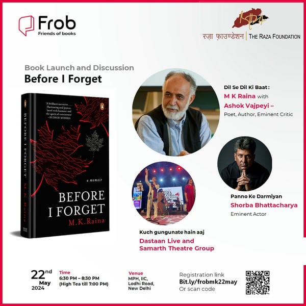 Book Launch of Before I Forget